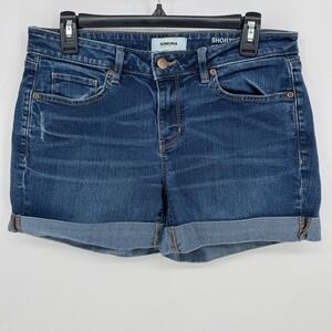 SONOMA Goods for Life Women's Denim Shorts Size‎ 10 Cuffed Distressed Blue